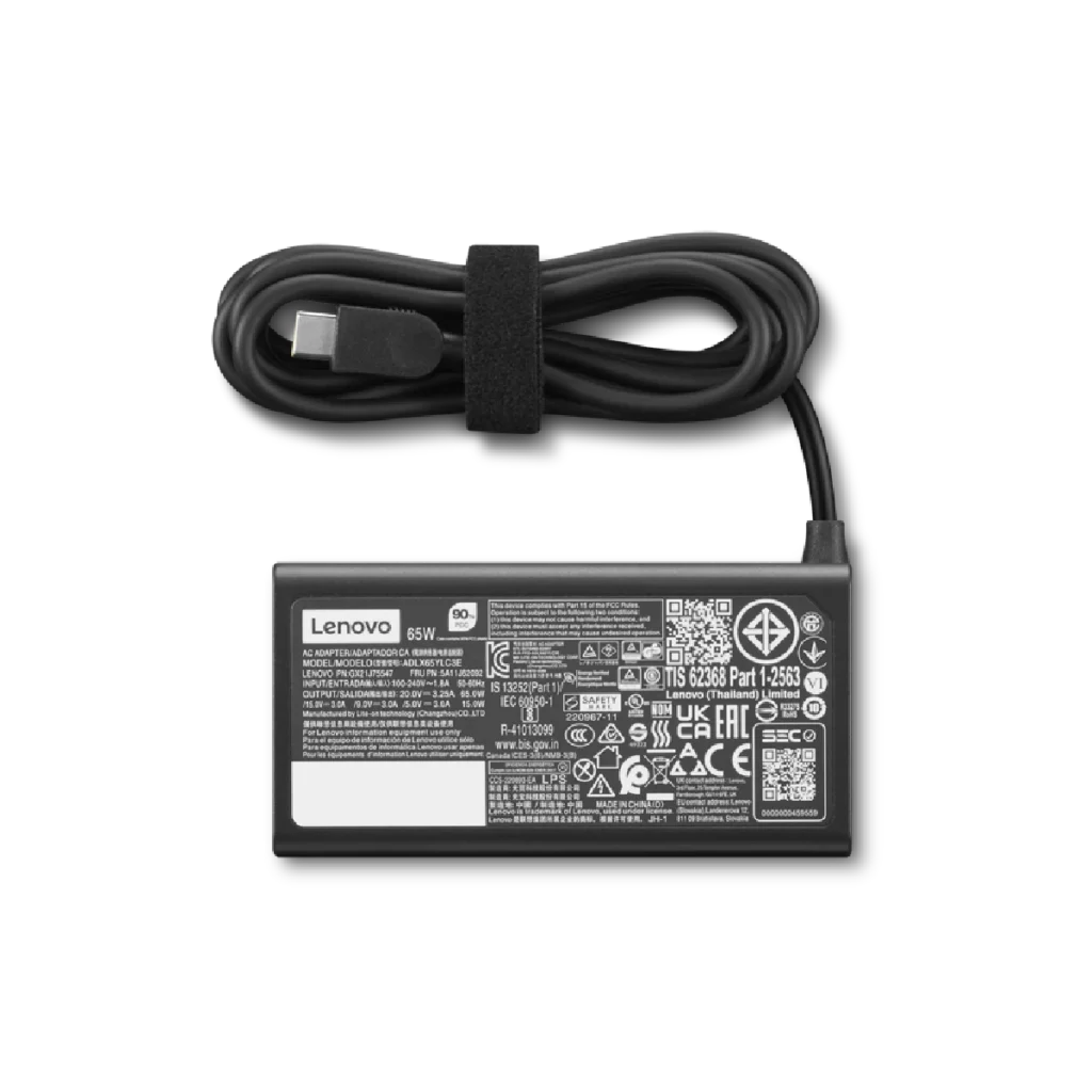 Cargador Lenovo 65W USB-C AC Gen 2 Standard AC Adapter Gen 2