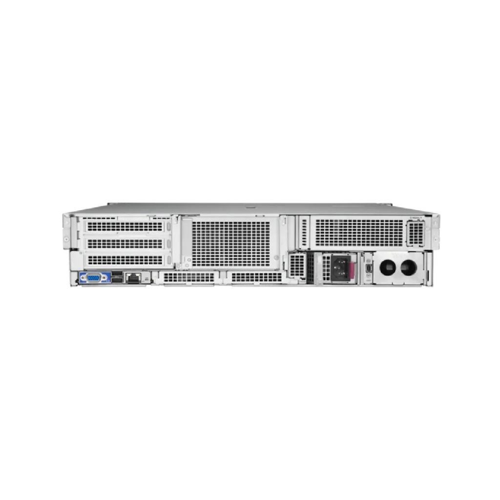 Servidor HPE ProLiant Compute DL340 Gen12 6505P 12c 1P 2x32GB‑R 8SFF MR408i‑o 1x960GB SSD 2x800W PS LA. P89961-DM5 - atras