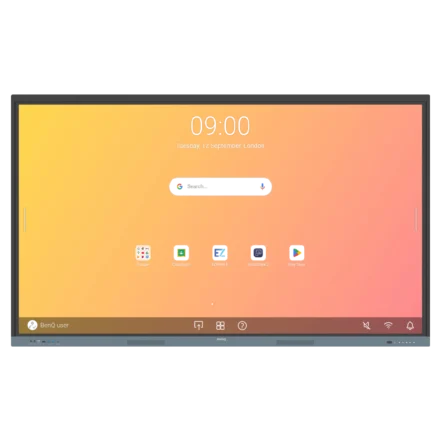 BenQ Board Essential RE7504 pantalla interactiva 75", colaborativa 4K para salas. 9H.F9FTK.DE8 - BenQ RE6504 pantalla interactiva 65" 4K con Android