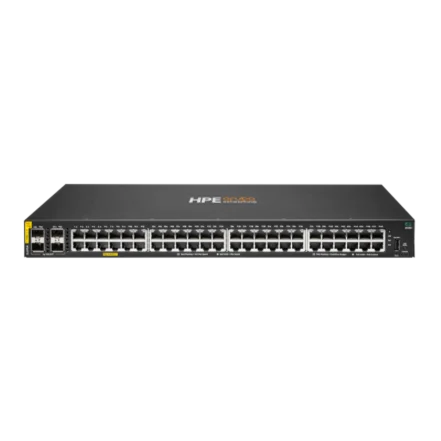 Switch HPE Aruba Networking CX 6100 48G PoE+ 4SFP+ 370W - JL675A - Vista frontal