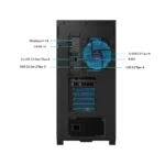 Asus ROG GM700TZ-R8700F089W Ryzen 7 RTX 5070ti Prime_01 TecnoShopping CL PC Asus ROG GM700TZ-R8700F089W con AMD Ryzen 7 8700F, RTX 5070 Ti Prime 16GB , 32GB RAM, 1TB SSD y Windows 11 Home - 90PF05T1-M00SD0 - Atras puertos y conectores