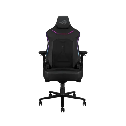chair-sl302-courser-bk-01 Silla Gamer Asus ROG SL302 Courser RGB Negra con AURA RGB lighting y ajuste 4D de alta gama. 90GC01S0-MSG010.