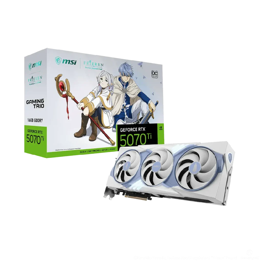 Tarjeta Grafica MSI GeForce RTX 5070 Ti 16G FRIEREN Edition OC con 16GB GDDR7