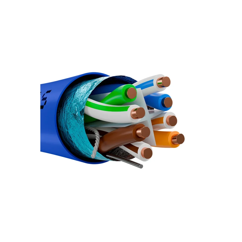 Cable de red Nexxt Cat6A, 23AWG, S/FTP, LSZH-3, Rollo de 305 Metros - 4 pares trenzados