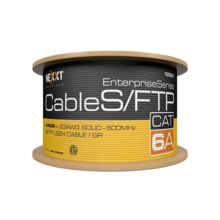cable-s-ftp-cat6a-03-2 Cable de red Nexxt Cat6A, 23AWG, S/FTP, LSZH-3, Rollo de 305 Metros